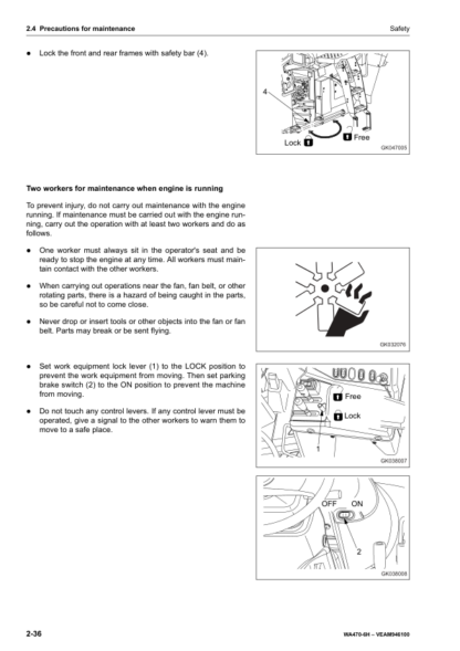 Komatsu WA470 Wheel Loader Operator Manual - Image 12