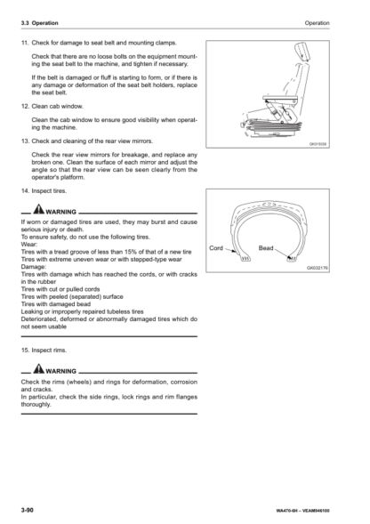 Komatsu WA470 Wheel Loader Operator Manual - Image 8