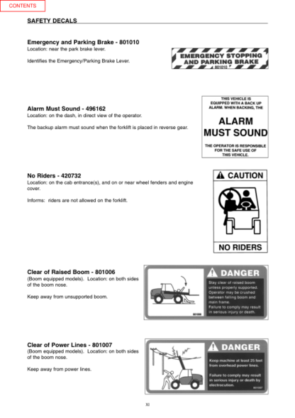 Manitou MRT1850 MRT2150 MRT2540 Telescopic Handlers Workshop Service Manual - Image 6