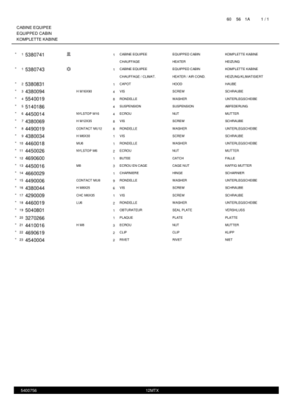 Mecalac 12MTX Excavator Parts Catalog SN 40000 - Image 7