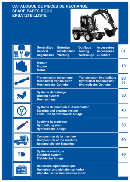 Mecalac 12MTX Excavator Parts Catalog SN 40000 - Image 3