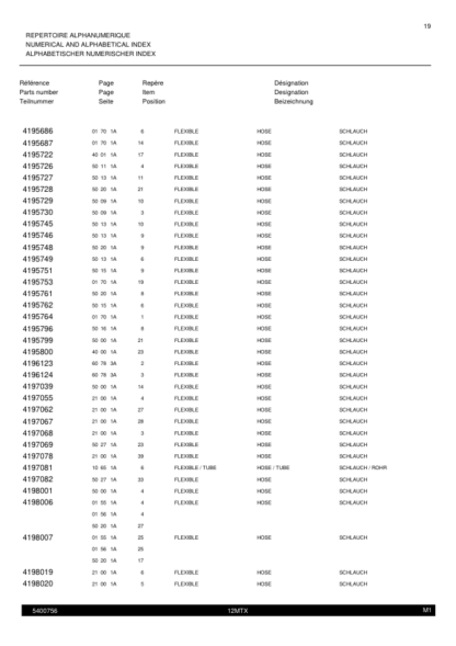 Mecalac 12MTX Excavator Parts Catalog SN 40000 - Image 10
