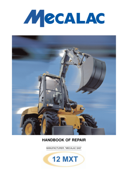Mecalac 12MXT Excavator Repair Manual - Image 2