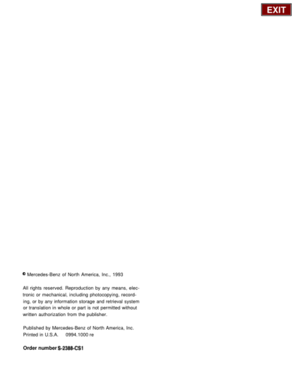 Mercedes Benz Model Year 1981 1993 Maintenance Manual - Image 3