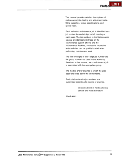 Mercedes Benz Model Year 1981 1993 Maintenance Manual - Image 4