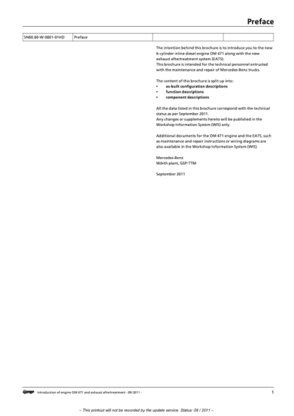 Mercedes OM 471 Engine Service Manual - Image 4