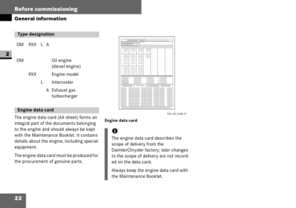 Mercedes OM 904LA OM 906LA OM 926LA Engines Operation Manual - Image 9