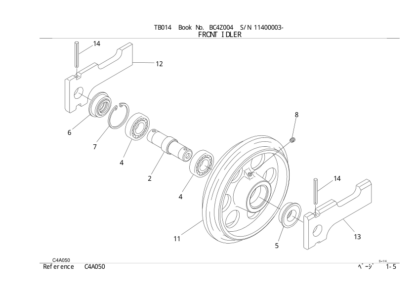 Takeuchi TB014 Excavator Parts Catalog - Image 10
