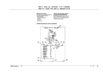 Takeuchi TB014 Excavator Parts Catalog - Image 8