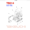 Takeuchi TB014 Excavator Parts Catalog - Image 2