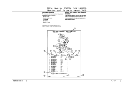 Takeuchi TB014 Excavator Parts Catalog - Image 6