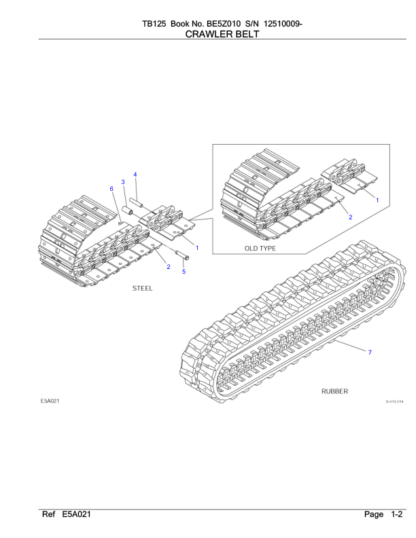 Takeuchi TB125 Excavator Parts Catalog - Image 6
