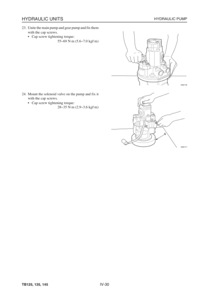 Takeuchi TB125 TB135 TB145 Excavator Workshop Manual - Image 8