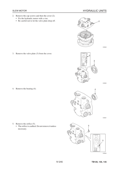 Takeuchi TB125 TB135 TB145 Excavator Workshop Manual - Image 10