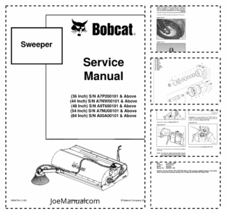 Bobcat 36 44 48 54 84 Sweeper Attachment Service Manual