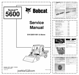 Bobcat 5600 Toolcat Utility Work Machine Service Manual 520511001