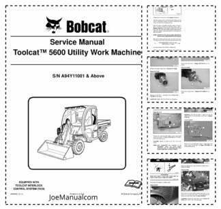 Bobcat 5600 Toolcat Utility Work Machine Service Manual A94Y11001