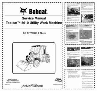 Bobcat 5610 Utility Work Machine Service Manual A7Y711001