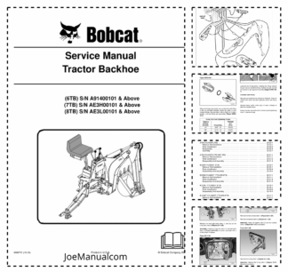Bobcat 6TB 7TB 8TB Tractor Backhoe Service Manual AE3H00101