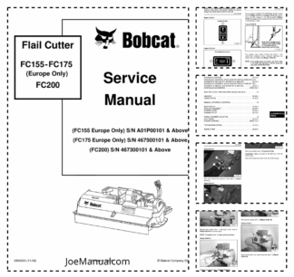 Bobcat Flail Cutter FC155 FC175 FC200 Service Manual