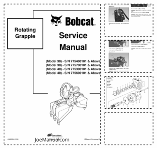 Bobcat Rotating Grapple 30 Rotating Grapple 40 Service Manual