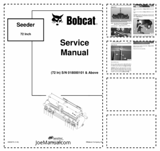 Bobcat Seeder 72 Inch Service Manual 018000101