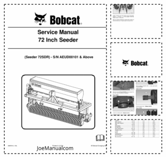 Bobcat Seeder 72 Inch Service Manual AEUD00101