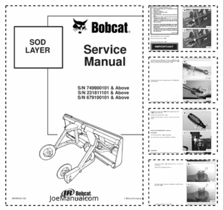 Bobcat Sod Layer Attachment Service Manual