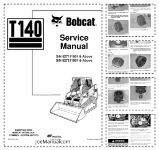 Bobcat T140 Compact Track Loader Service Manual 527111001 527211001