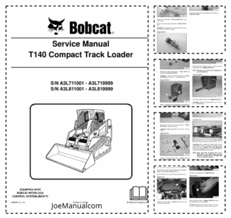 Bobcat T140 Compact Track Loader Service Manual A3L711001 A3L811001