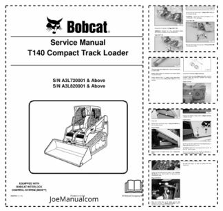 Bobcat T140 Compact Track Loader Service Manual A3L720001 A3L820001