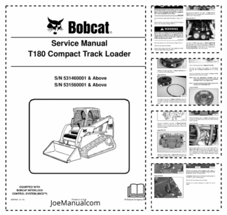 Bobcat T180 Compact Track Loader Service Manual 531460001 531560001
