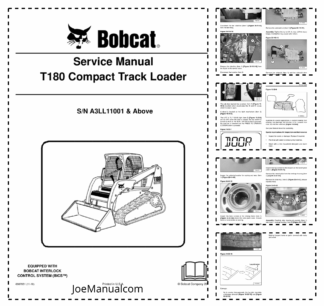 Bobcat T180 Compact Track Loader Service Manual A3LL11001