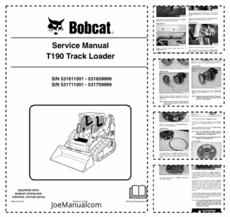 Bobcat T190 Compact Track Loader Service Manual 531611001 531711001
