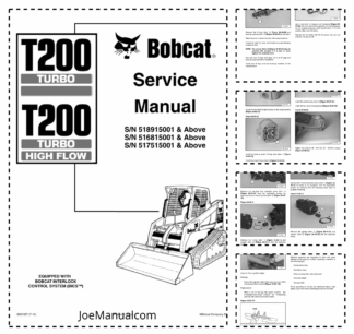 Bobcat T200 Compact Track Loader Service Manual 518915001