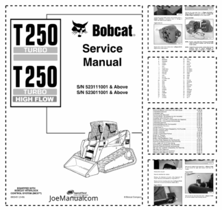 Bobcat T250 Compact Track Loader Service Manual 523111001