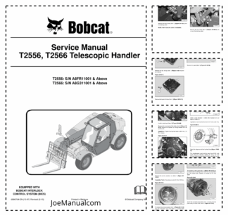 Bobcat T2556 Telescopic Handler Service Manual A8FR11001 A8G311001