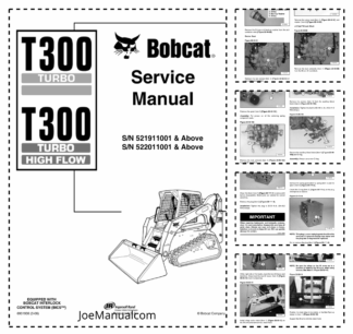 Bobcat T300 Compact Track Loader Service Manual 521911001
