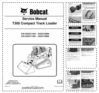 Bobcat T300 Compact Track Loader Service Manual A5GU11001 3-09