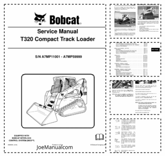 Bobcat T320 Compact Track Loader Service Manual A7MP11001