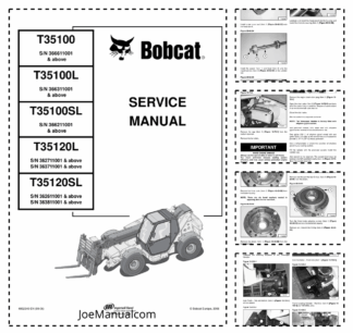 Bobcat T3510 L T35120L T35120SL Telescopic Handler Service Manual