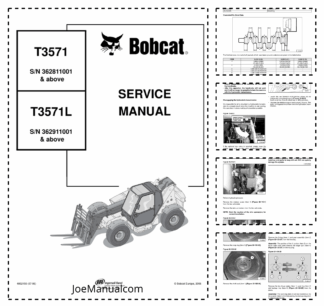 Bobcat T3571 T3571L Telescopic Handler Service Manual