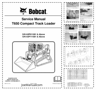Bobcat T650 Compact Track Loader Service Manual A3P011001