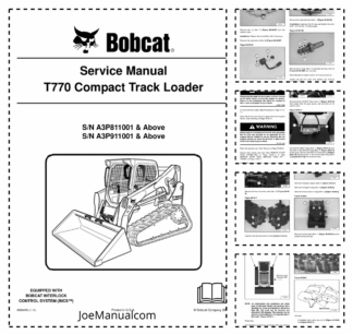 Bobcat T770 Compact Track Loader Service Manual A3P811001
