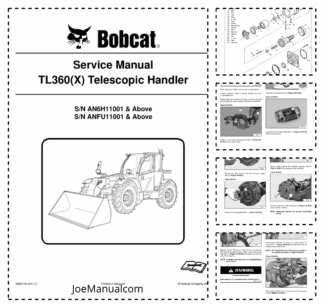 Bobcat TL360 Telescopic Handler Service Manual AN6H11001