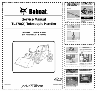 Bobcat TL470 Telescopic Handler Service Manual ANL711001