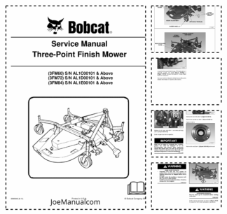 Bobcat Three Point Finish Mower Implement Service Manual AL1C00101