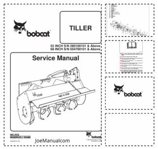 Bobcat Tiller Implement Service Manual 280100101 054700101