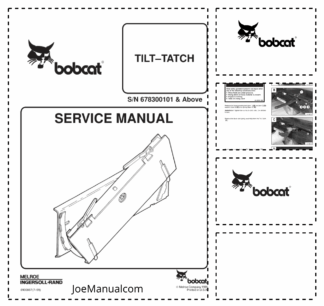 Bobcat Tilt Tatch Implement Service Manual 678300101