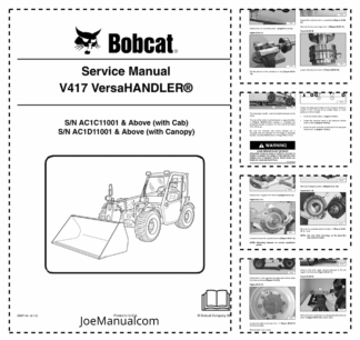 Bobcat V417 Versahandler Service Manual SN AC1C AC1D